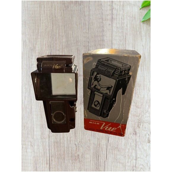 VTG 1950s Micro Vue Burgundy  Viewer W/Original Box Ch - Picture 1 of 7